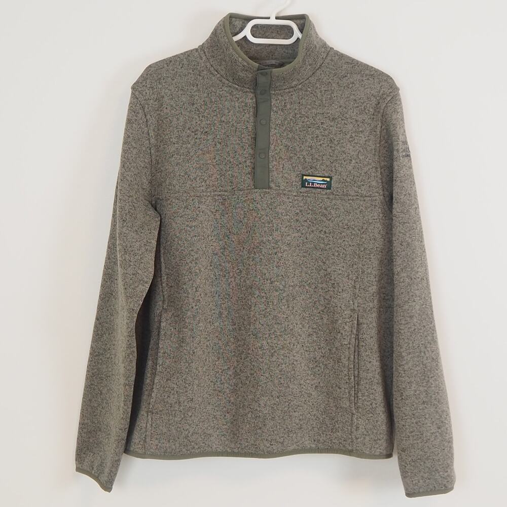 L.L.Bean Sweater Fleece Pullover Men's Sz Large  Slightly Fitted 298050